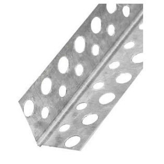 Кутник перфорований посилений 3м 0,3*23*23 (46мм) алюмінієвий