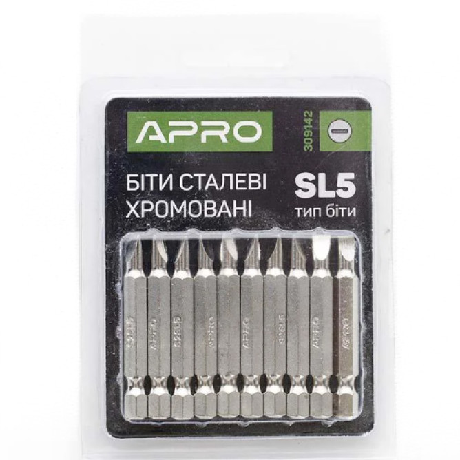 Біта хром SL5х50 мм APRO 309142