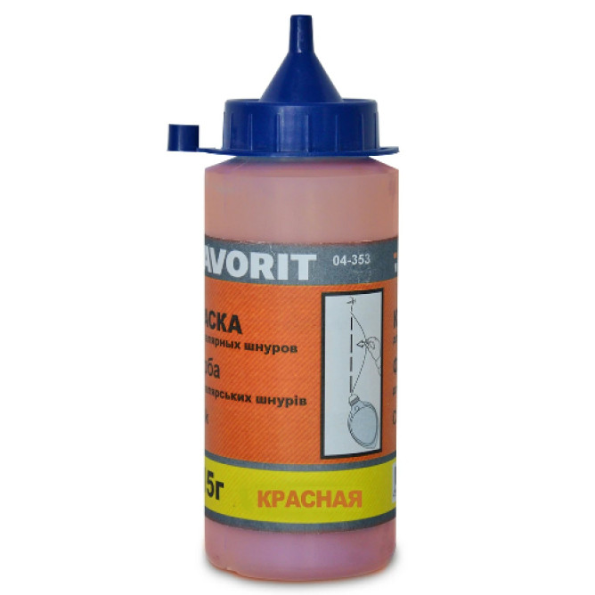 Фарба для малярних шнурів (червона), 115г Favorit 04-353