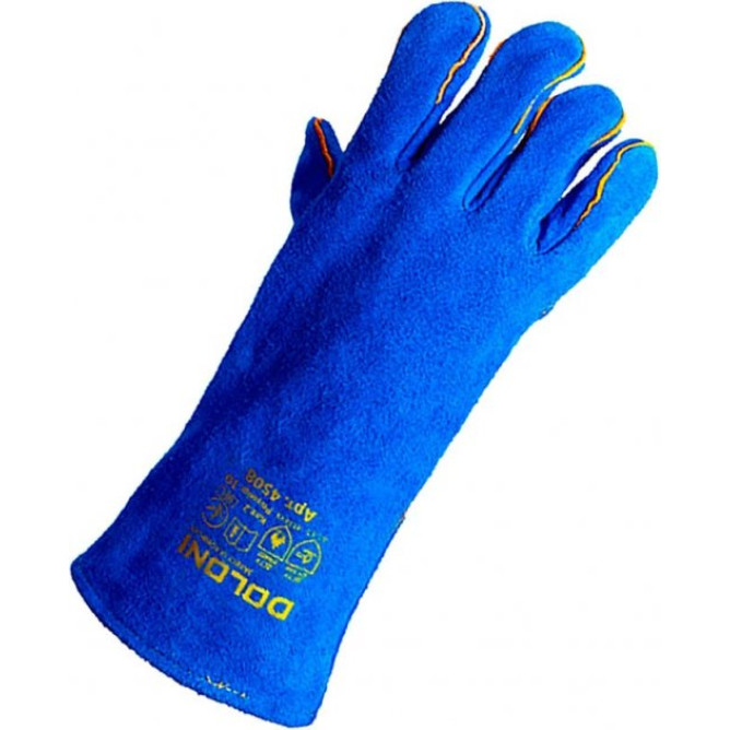 Краги D-FLAME СИНІ зварювальні 4508