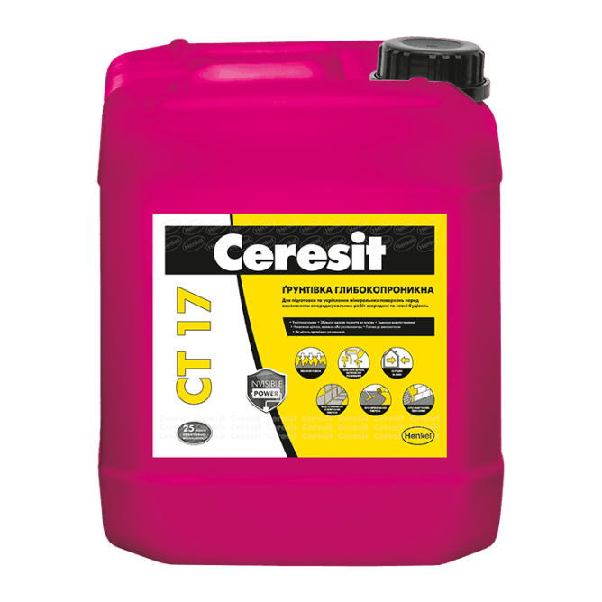 Грунтовка глубокопроникающая CT 17 Ceresit (Церезит) 5 л