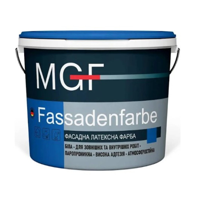 Фарба фасадна латексна MGF Fassadenfarbe M90 1,4 кг (1л) 
