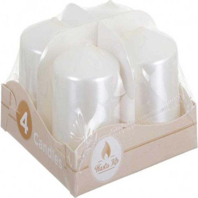 Свеча набор Адвента 80/40 белых 4 шт