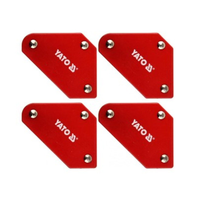 Кутники магнітні для зварювання Yato 43х72х12 мм 4.5 кг 4 шт. (YT-08677)