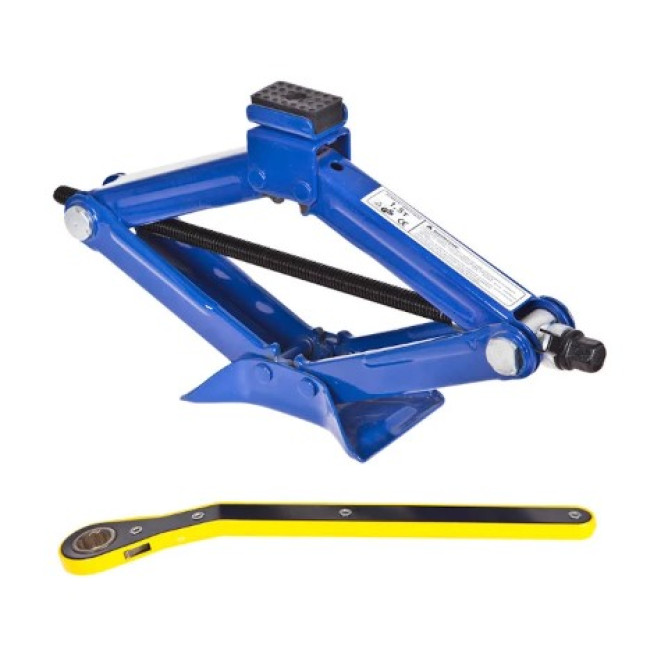 Домкрат ромб 1,5 т, резиновая подушка, высота подъема 390мм, 2,7кг ДВ-1015В/ST-105B