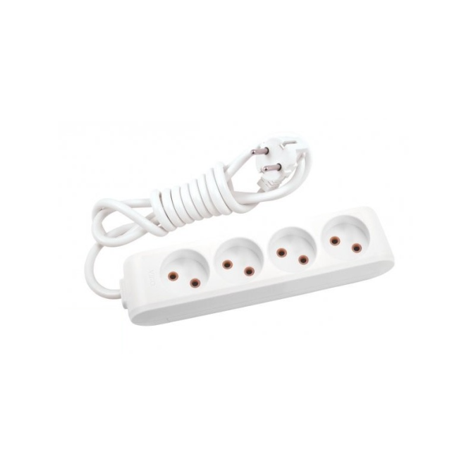 Удлинитель 4 гнезда, 2 метра, без заземления VIKO Multi-Let 90112402