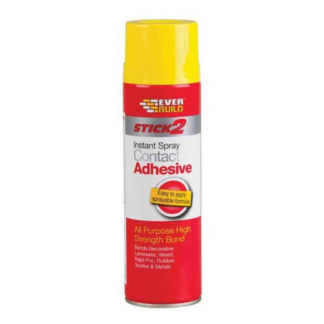 Клей контактный аэрозольный EVERBUILD STICK2 Spray Contact Adhesive 500 мл