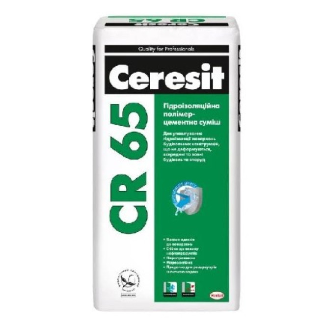 Гідроізоляційна суміш CR-65 Ceresit 25 кг