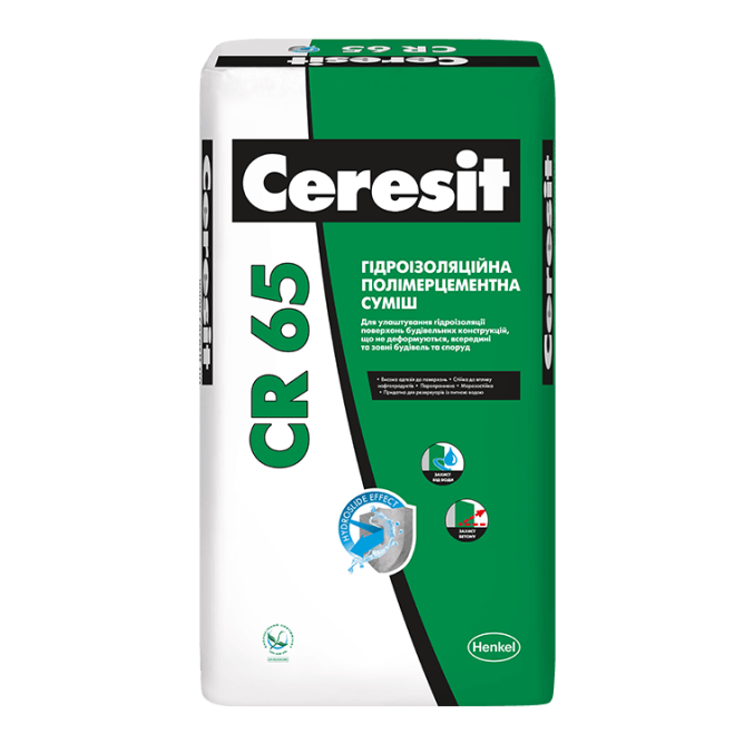 Гидроизоляционная смесь CR-65 Ceresit 25 кг