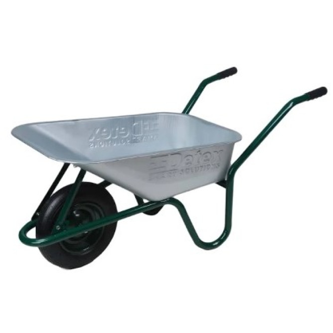 Тачка будівельна 1-колісна D-1/100 /85 л Детекс колесо пневмо