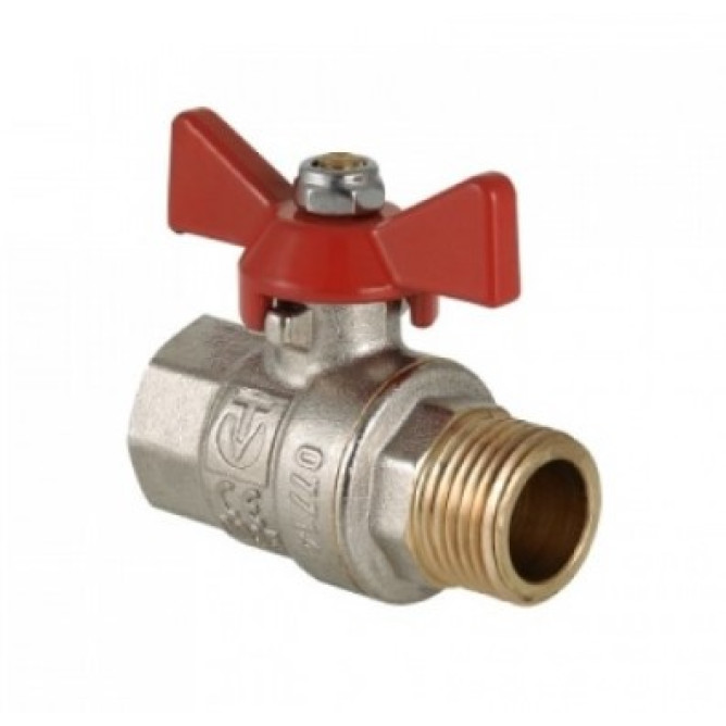 Кран шаровый ВН 25 1 бабочка