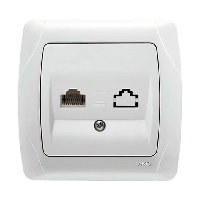 Розетка одинарная компьютерная VIKO Carmen 90561032