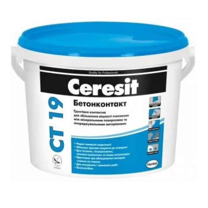 Ґрунтовка бетоноконтакт СТ 19 Ceresit (Церезит) 7,5 кг