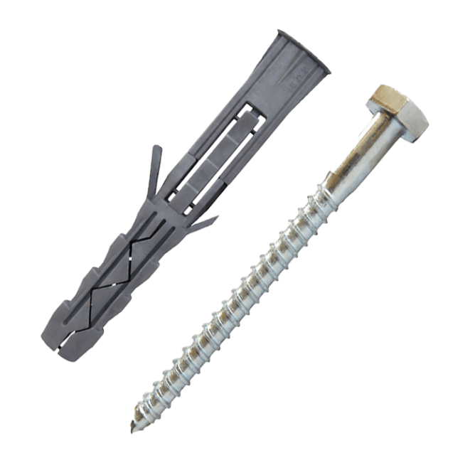 Дюбель під ключ 12/8х180 мм розпірний із шурупом Koelner (Кельнер) FIX-12/180