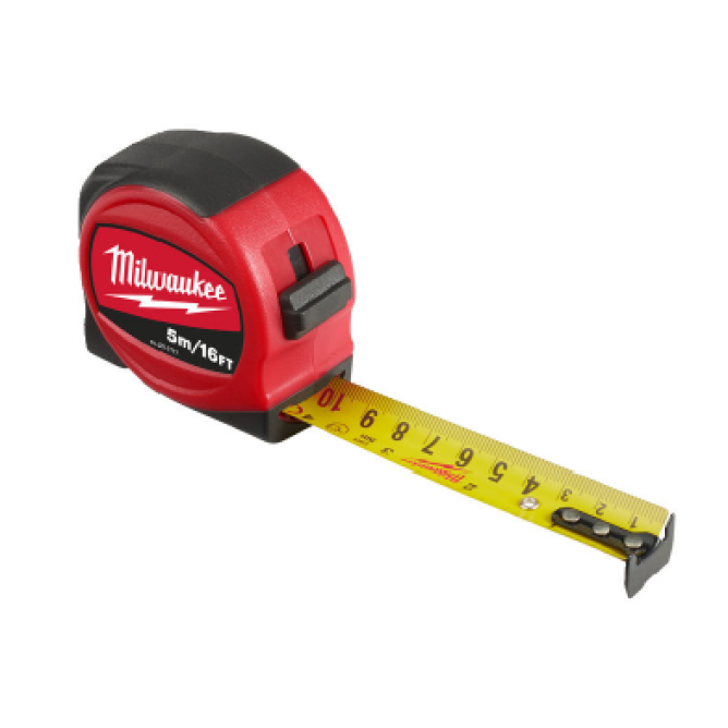 Рулетка SLIMLINE S5-16/25 5 м/16 MILWAUKEE 48227717
