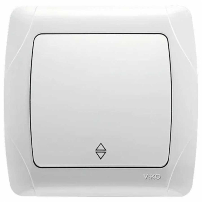 Выключатель на 1 клавишу проходной внутренний VIKO Carmen 90561004