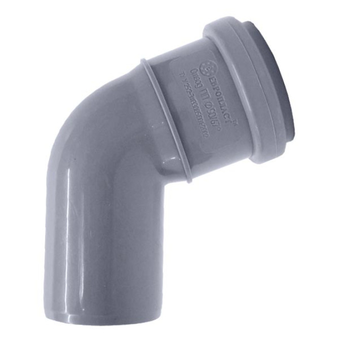 Коліно каналізаційне 50х67°