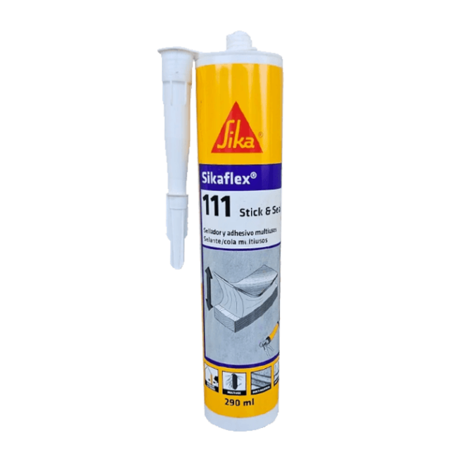 Sikaflex - 111 Stick&Seal "Клей для всего", белый, картридж 300 мл
