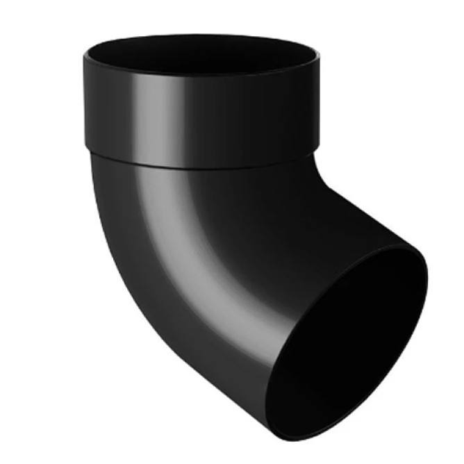 Відвід труби одномуфтовий 87° 100мм Rainway графіт