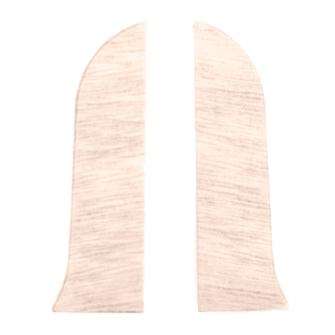 Заглушка плинтуса левая, Дуб белый 14, Тис