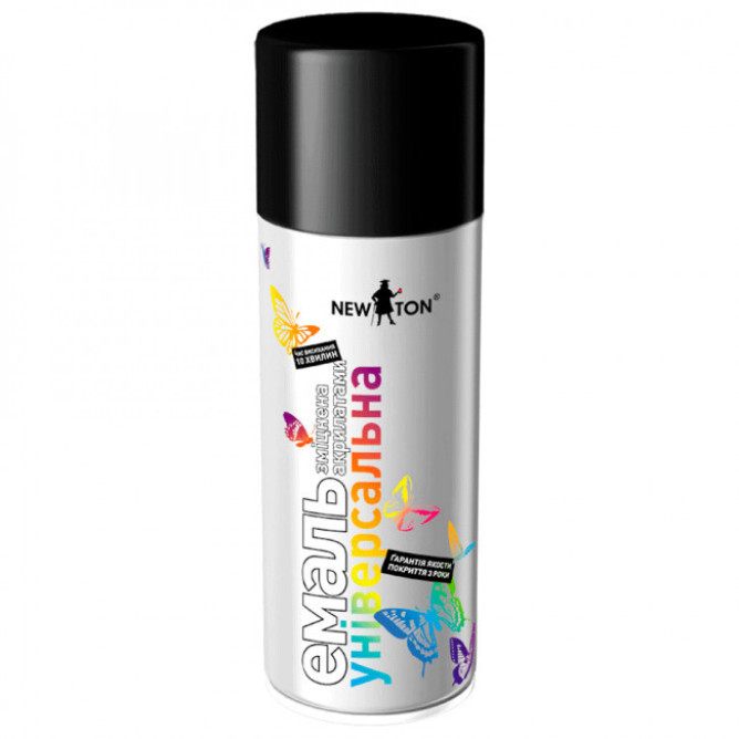 Аерозоль НЬЮТОН чорний глянець 9005