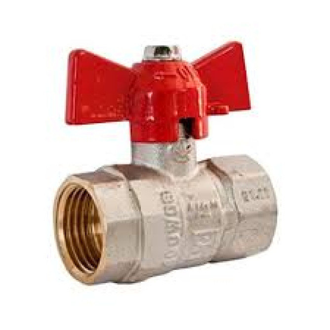 Кран шаровый ВВ 15 1/2 PN 40 KALDE бабочка