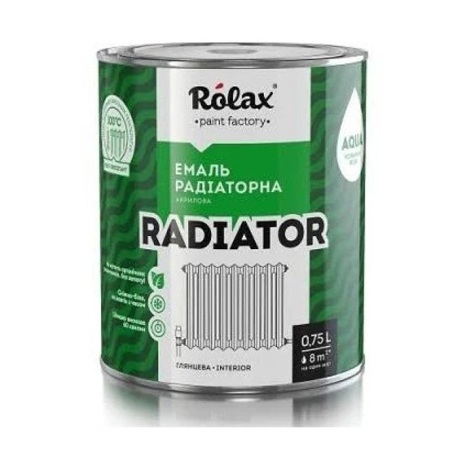 Емаль Ролакс ПФ-115 для радіаторів 0.75л глянцева