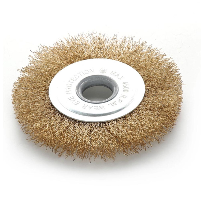 Щетка круг из рифленой проволоки 125 мм (КШМ) APRO 830414