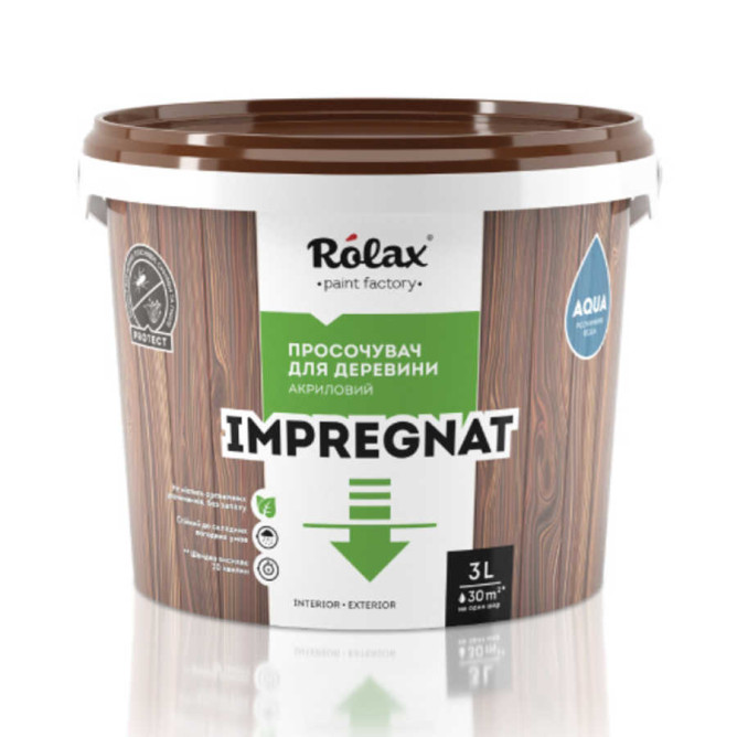 Просочувач для деревини акрилове 206 світлий дуб Імпрегнат Ролакс (Rolax) 1 л