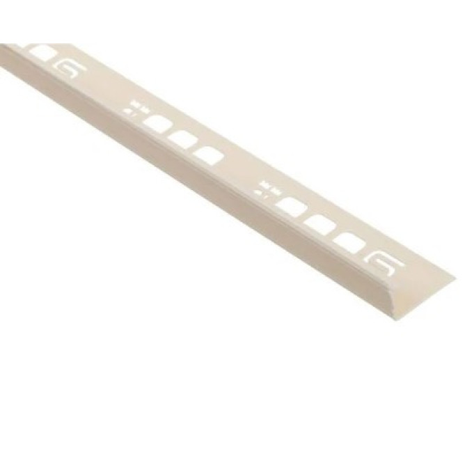 Профиль угловой ПВХ внутренний для плитки 9мм ваниль 2,5м