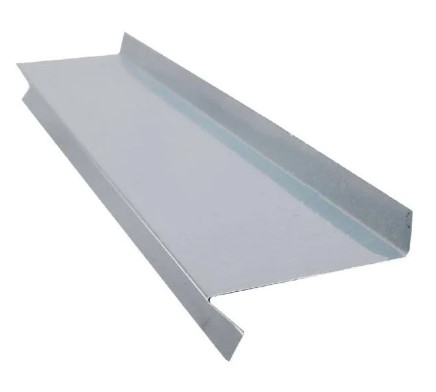 Відлив для систем теплоізоляції Оцинк, 0,35 мм (20*150*10) 2м