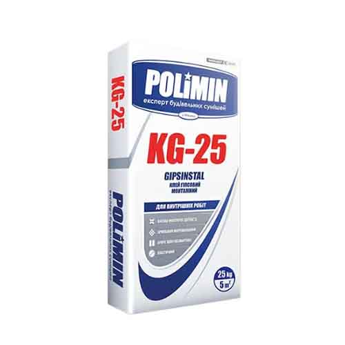 Клей для гипсокартона Полимин KG-25 (25 кг)