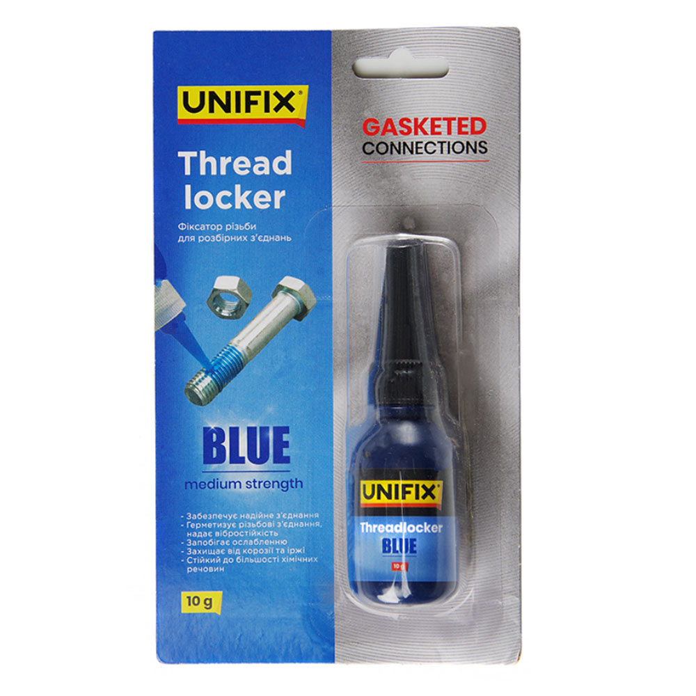 Фиксатор резьбы для разборных соединений синий 10 г UNIFIX 940022