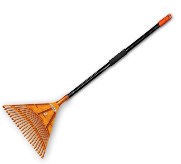 Грабли веерные 22 зубца с металлическим древком, KT-CX22B-M