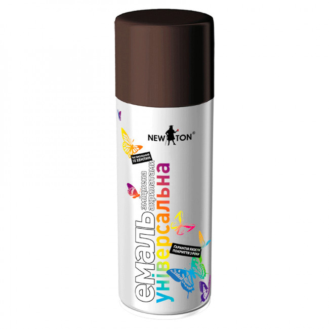 Емаль аерозольна New Ton універсальна 8017 темно-коричневий 400 мл