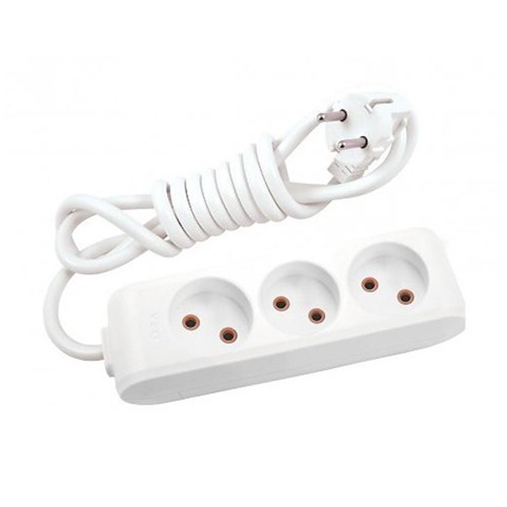 Удлинитель 3 гнезда, 3 метра, без заземления VIKO Multi-Let 90112303