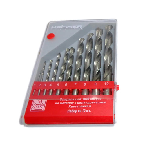 Набір свердл по металу 10шт HSS - (1-10)мм 2018901