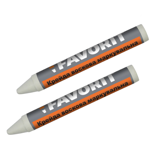 Мел маркировочный восковый белый Фаворит 04-340