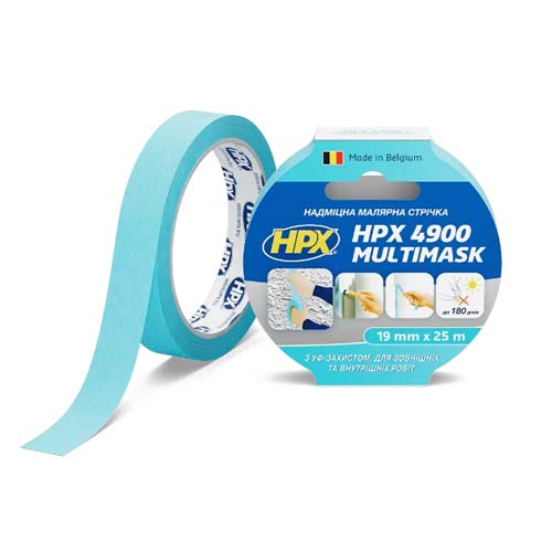Малярная лента HPX4900 MULTIMASK 120C 38мм х 25м циановый EW3825