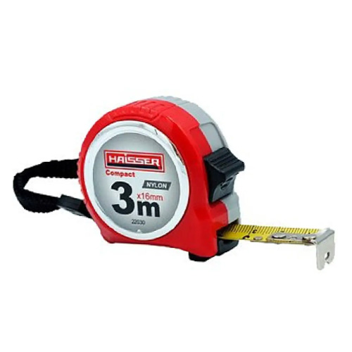 Рулетка вимірювальна Haisser 3 м х 16мм 22030