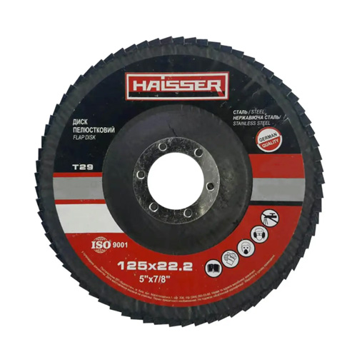 Круг лепестковый коничный 125х22,2 мм, P60,Т29 Haisser 5411703