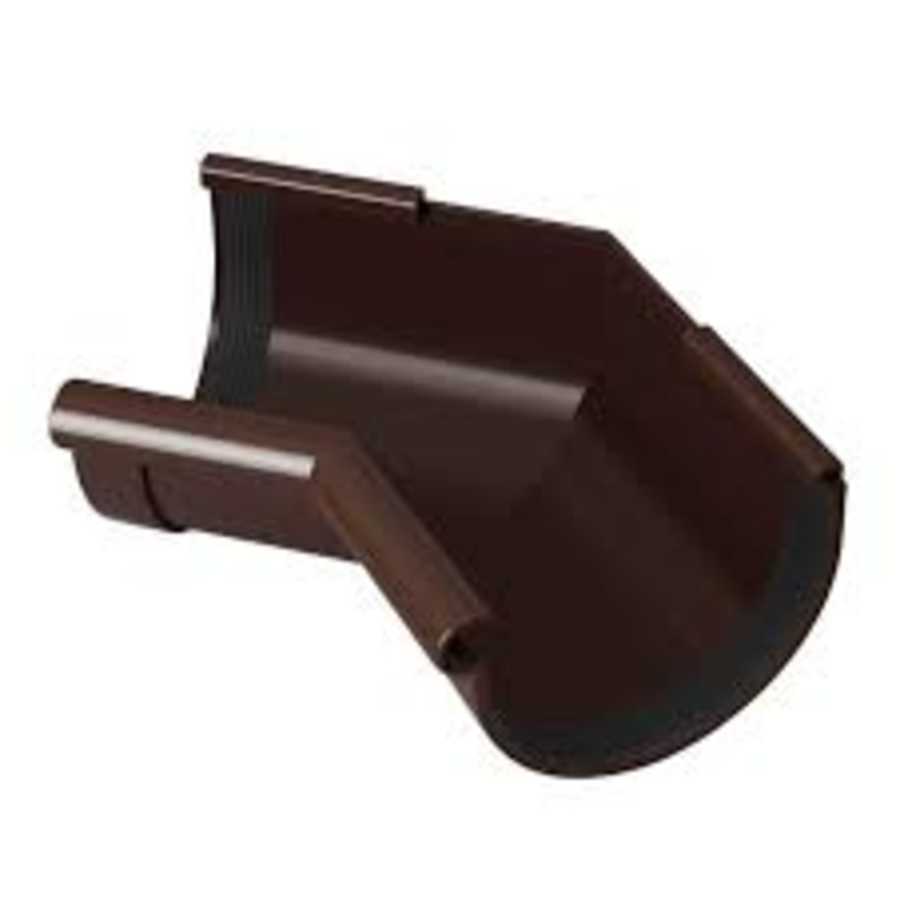 Кут ринви внутрішній 90° 130мм Rainway коричневий