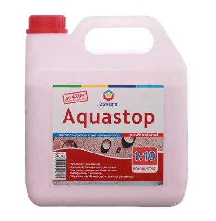 Грунтовка глибокопроникаюча Аквастоп концентрат 1:10 3 л