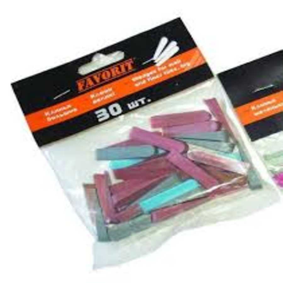 Клини пластмасові великі ФАВОРИТ -30 шт (пачка) 11-021