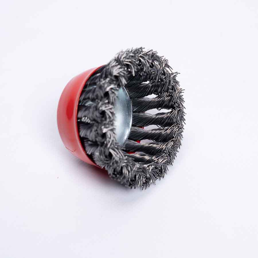 Щетка чаша из плетёной проволоки 100 мм (КШМ) APRO 830441 