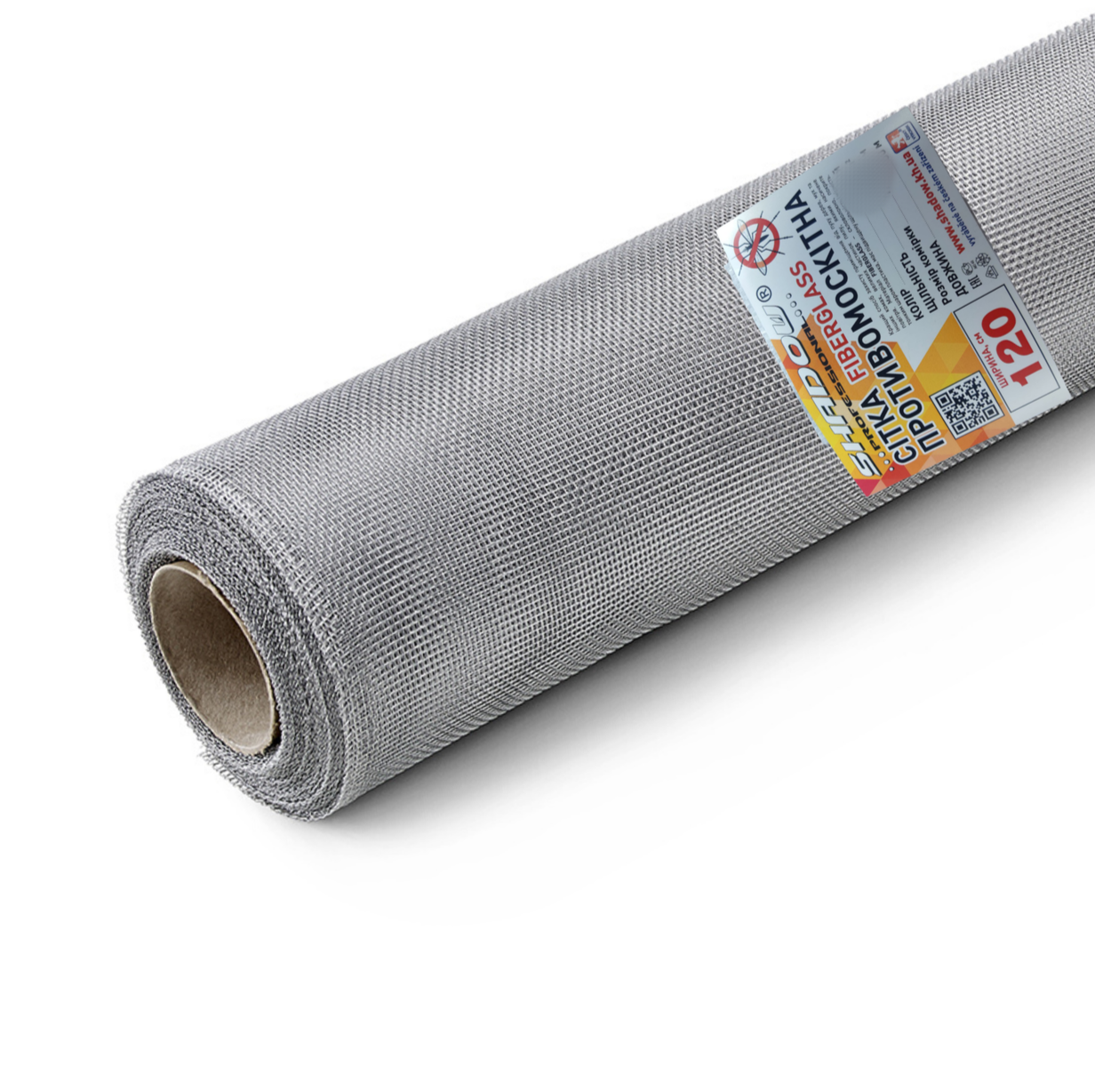 Сетка москитная ЕВРО Shadow серая ПВХ 0,9х30 м