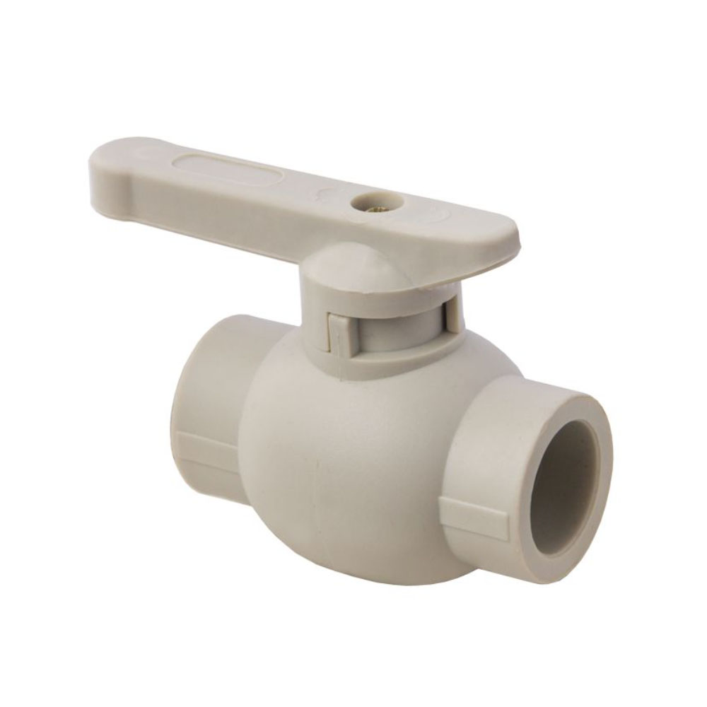 Кран шаровый пластиковый под пайку 20