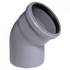Колено канализационное 110х45°