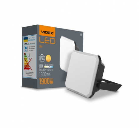 Прожектор Videx 20W 5000К VLE-F3-0205B ЧЕРНЫЙ 27713 