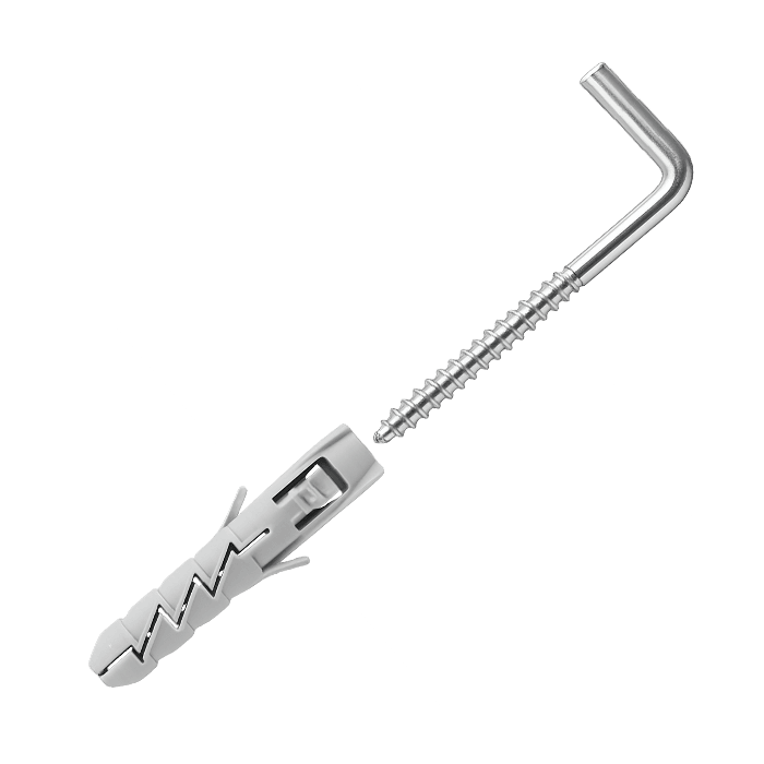 Дюбель з L-подібним гачком 12К/8х80 мм Koelner FIX-12K